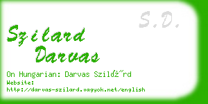 szilard darvas business card